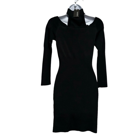 Jonathan Simkhai Black Sweater Dress READ Sz Med NWT - Picture 2 of 16